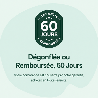 Garantie dégonflée ou remboursée 60 jours